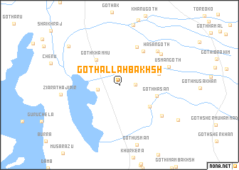 map of Goth Allāh Bakhsh