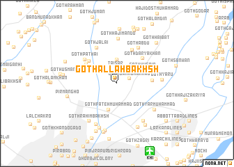 map of Goth Allāh Bakhsh