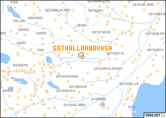 map of Goth Allāh Bakhsh