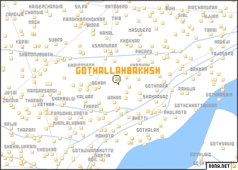 map of Goth Allāh Bakhsh