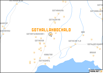 map of Goth Allāh Bochālo