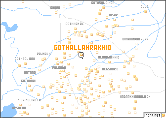 map of Goth Allāh Rakhio