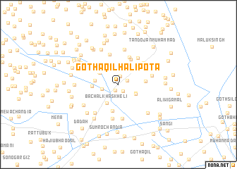 map of Goth Āqil Hālīpota