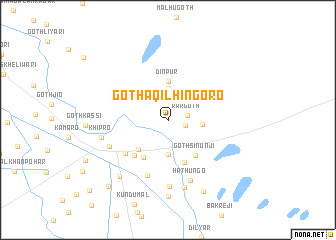 map of Goth Āqil Hingoro