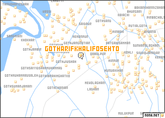 map of Goth Arif Khalifo Sehto