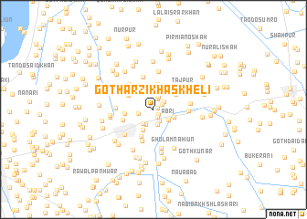 map of Goth Arzi Khāskheli