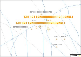 map of Goth Atta Muhammad Khān Jamāli