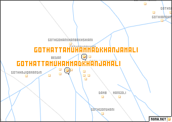 map of Goth Atta Muhammad Khān Jamāli