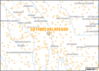 map of Goth Bachal Aresar