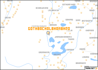 map of Goth Bachal Bhambhro