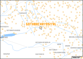 map of Goth Bachāyo Siyāl