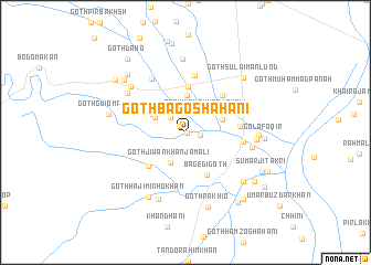 map of Goth Bago Shāhāni