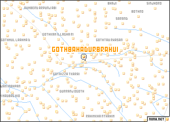 map of Goth Bahādur Brāhui