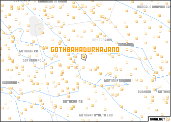 map of Goth Bahādur Hajāno