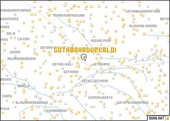 map of Goth Bahādur Kaloi