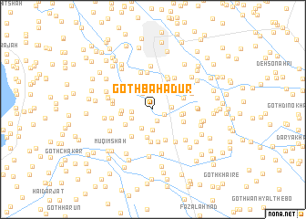 map of Goth Bahādur