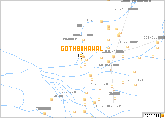 map of Goth Bahāwal