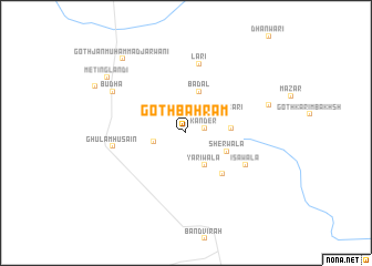 map of Goth Bahrām