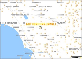 map of Goth Bakhar Jamāli