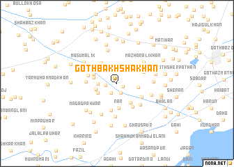 map of Goth Bakhsha Khān