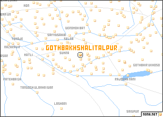 map of Goth Bakhsh Ali Tālpur