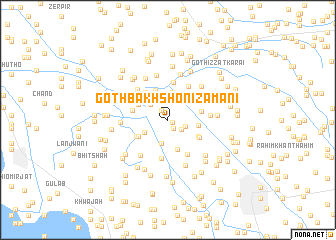 map of Goth Bakhsho Nizāmāni