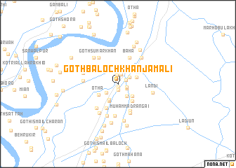 map of Goth Baloch Khān Jamāli