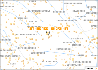 map of Goth Bangal Khāskheli