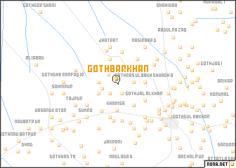 map of Goth Bār Khan