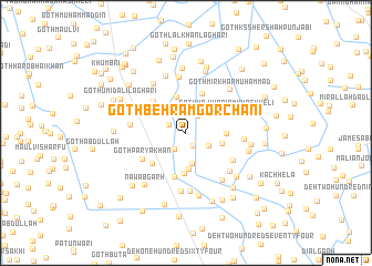 map of Goth Behrām Gorchani