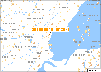 map of Goth Behrām Māchhi