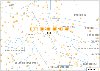 map of Goth Bhāi Khān Mehar