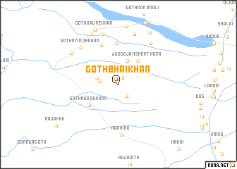 map of Goth Bhāi Khān