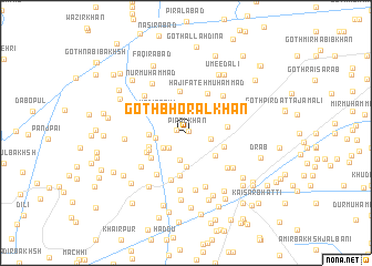 map of Goth Bhoral Khān