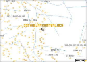 map of Goth Bijar Khān Baloch