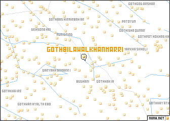 map of Goth Bilāwal Khān Marri