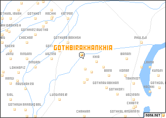 map of Goth Bira Khān Khia