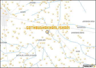 map of Goth Budha Khān Lishāri