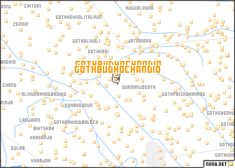 map of Goth Budho Chāndio