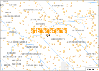 map of Goth Budho Chāndio