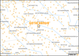 map of Goth Chāndio