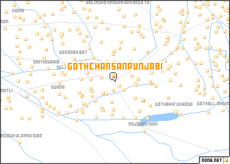 map of Goth Chansan Punjābi
