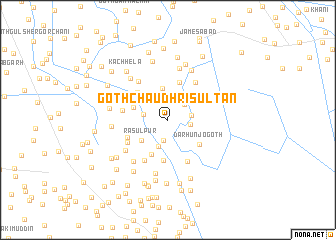 map of Goth Chaudhri Sultān