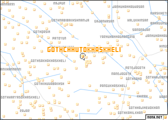 map of Goth Chhuto Khāskheli