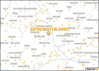 map of Goth Chhuttal Khān