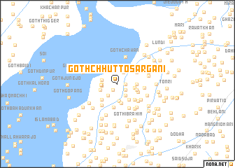 map of Goth Chhutto Sargāni