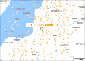 map of Goth Chutta Bhatti