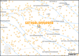 map of Goth Dalor Purāna