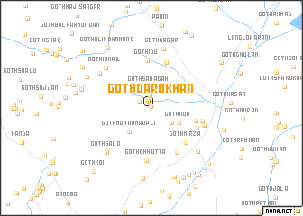 map of Goth Daro Khān