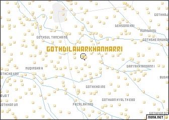 map of Goth Dilāwar Khān Marri